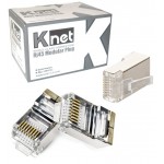 سوکت 100 تایی knet مدل Rj54 Cat 6 SFTP ( شیلدار)