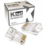 سوکت شبکه 100تایی Knet مدل Rj45 Cat6