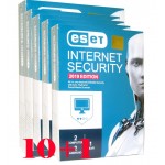 بسته 10+1 آنتی ویروس 2019 ESET INTERNET SECURITY یک ساله 4 کاربره پک بزرگ
