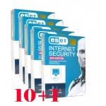 بسته 1+10 آنتی ویروس Eset Internet Security 2019 یک ساله 4 کاربره