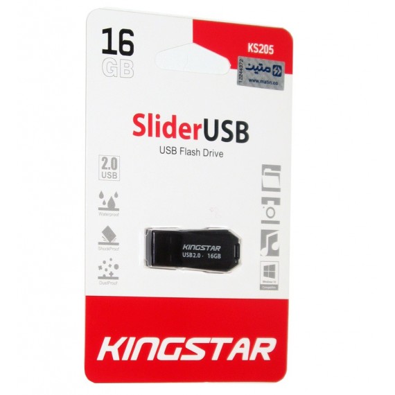 فلش KingStar مدل 16GB SLIDER KS205