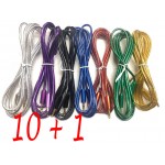 بسته 10 + 1 کابل 1 به 1 صدا (AUX) کنفی رنگی