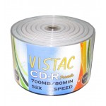CD خام پرینتیبل VISTAC شرینگ 50 تایی