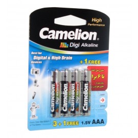باتری نیم قلمی کملیون (Camelion) دی جی Digi Alkaline (کارتی 4 تایی)