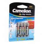 باتری نیم قلمی Camelion Digi Alkaline (کارتی 4 تایی)