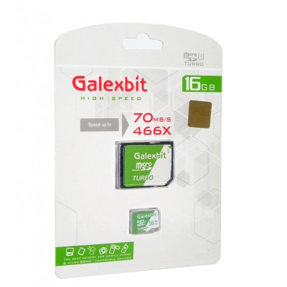رم موبایل GalexBit مدل 16GB MicroSD 70Mb/S Turbo 466X خشاب دار
