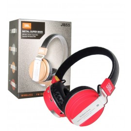 هدفون بلوتوث رم خور هد چرمی JBL مدل JB55 قرمز