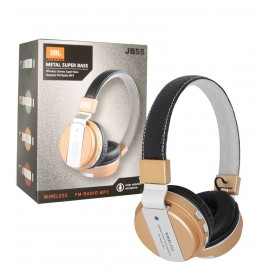هدفون بلوتوث رم خور هد چرمی JBL مدل JB55 طلایی