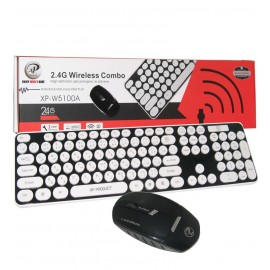 کیبورد و موس بی سیم ایکس پی (XP)  مدل W5100A