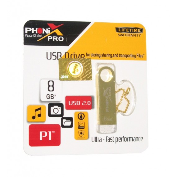 فلش PHONIX PRO مدل 8GB P1 طلایی