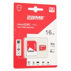 رم موبایل پرایم (PRIME) مدل 16GB MicroSDHC 95MB/S خشاب دار