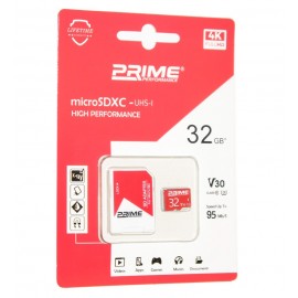 رم موبایل پرایم (PRIME) مدل 32GB MicroSDHX 95MB/S خشاب دار