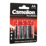 باتری قلمی Camelion مدل Plus Alkaline (کارتی 4 تایی)
