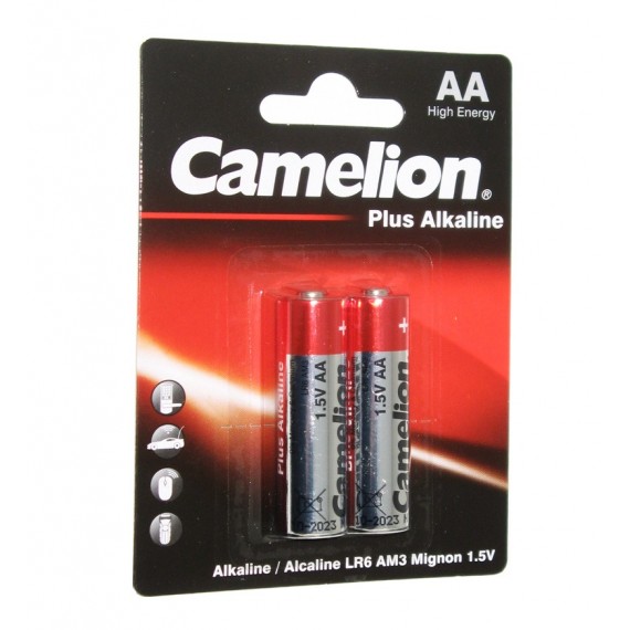 باتری قلمی Camelion مدل Plus Alkaline (کارتی 2 تایی)
