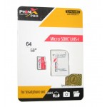 رم موبایل PHONIX PRO مدل 64GB Micro SD U1 Ultra Plus 90 MB/S خشاب دار