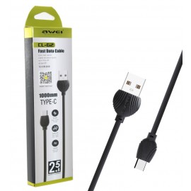 کابل Type-C اورجینال Awei طول 1 متر مدل CL-62