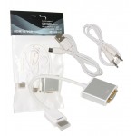 تبدیل HDMI به VGA با کابل AUX و برق خور (فلزی)