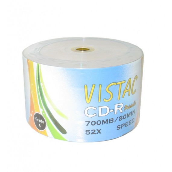 CD خام رنگی پرینتیبل Vistac شرینگ 50 تایی