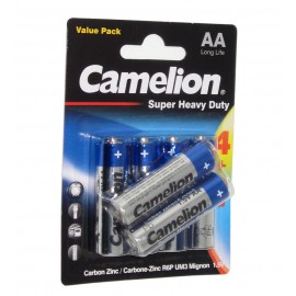 باتری قلمی کملیون (Camelion) مدل Super Heavy Duty (کارتی 6 تایی)