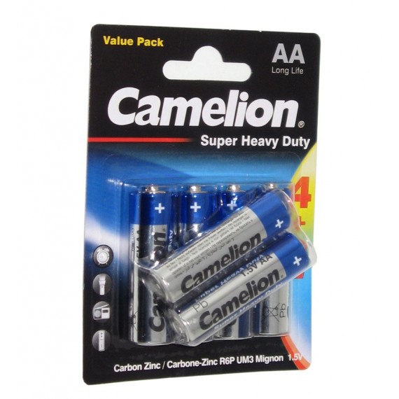 باتری قلمی Camelion مدل Super Heavy Duty (کارتی 6 تایی)
