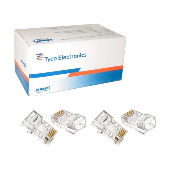 سوکت شبکه 100 تایی AMP مدل Cat 6