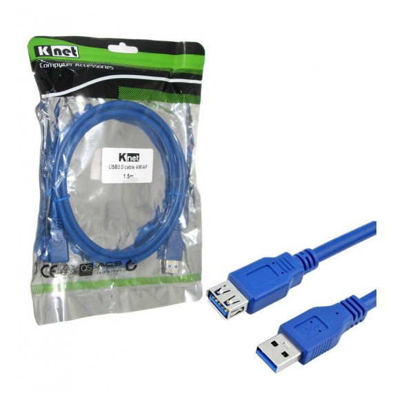 کابل افزایش طول USB 3.0 طول 1.5 متر Knet