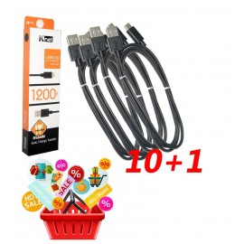 بسته 1+10 کابل Type-C طول 1.2 متر Knet