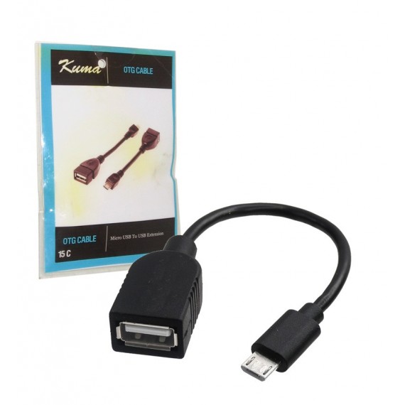 کابل USB OTG طول 15 سانت Kuma