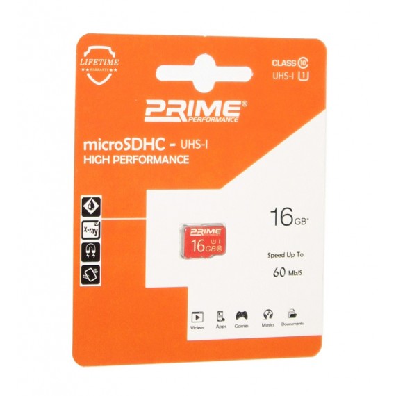 رم موبایل Prime 16GB MicroSDHC U1 60MB/S بدون خشاب
