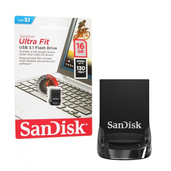 فلش SanDisk مدل 16GB USB3.1 Ultra Fit