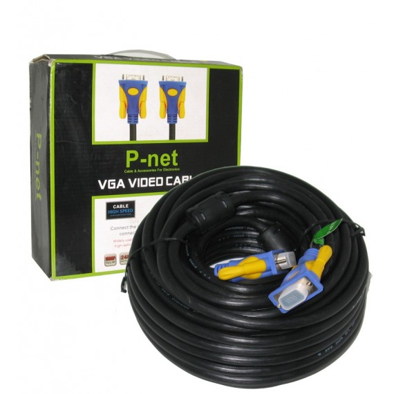 کابل VGA طول 20 متر P-Net
