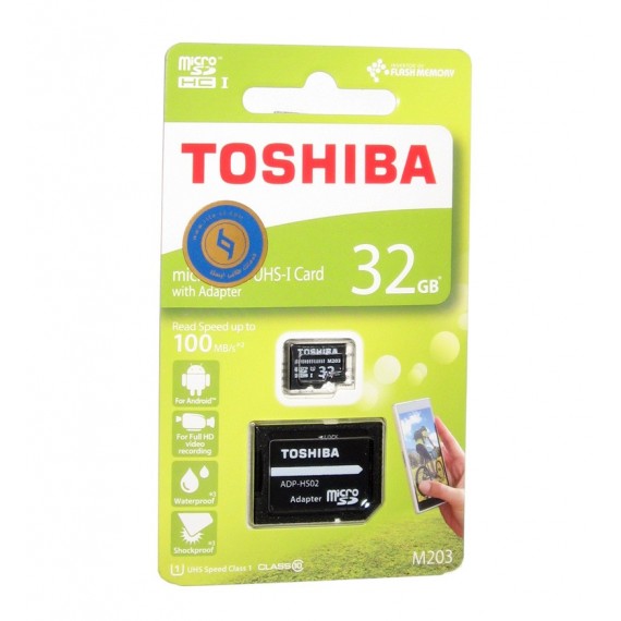 رم موبایل TOSHIBA مدل 32GB U1 100MB/S M203 خشاب دار