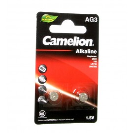 باتری سکه ای Camelion مدل Alkaline AG3 (کارتی 2 تایی)