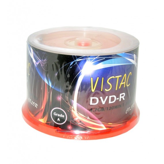 DVD خام رنگی Vistac باکس 50 تایی