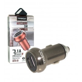 شارژر فندکی 2 پورت Treqa مدل CC-313