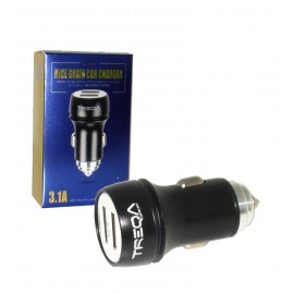 شارژر فندکی 2 پورت Treqa مدل CC-311