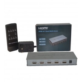 سوئیچ 4*1 پورت KNET HDMI مدل Quad Multi-Viewer