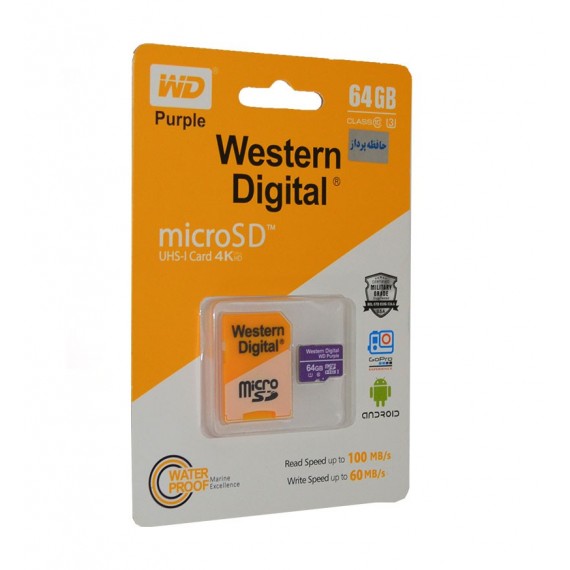 رم موبایل Western Digital مدل 64GB 100MB/S Purple