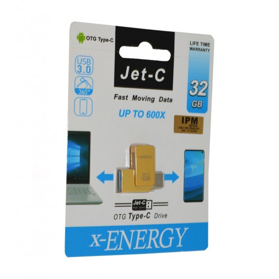 فلش Type-c X-Energy OTG به USB 3.0 مدل 32GB Jet-c