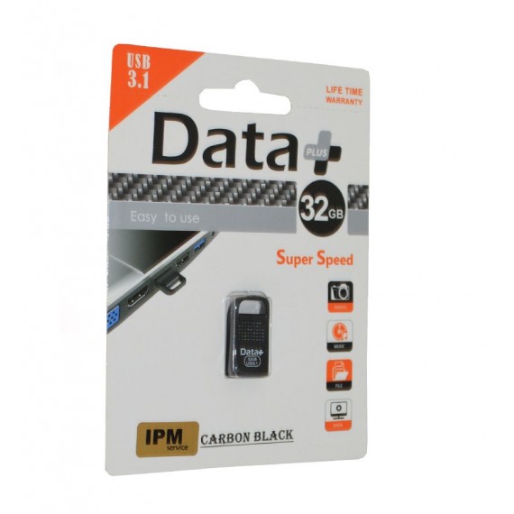 فلش Data Plus مدل 32GB Carbon Black USB 3.1
