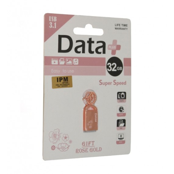 فلش Data Plus مدل 32GB Gift Rose Gold USB 3.1