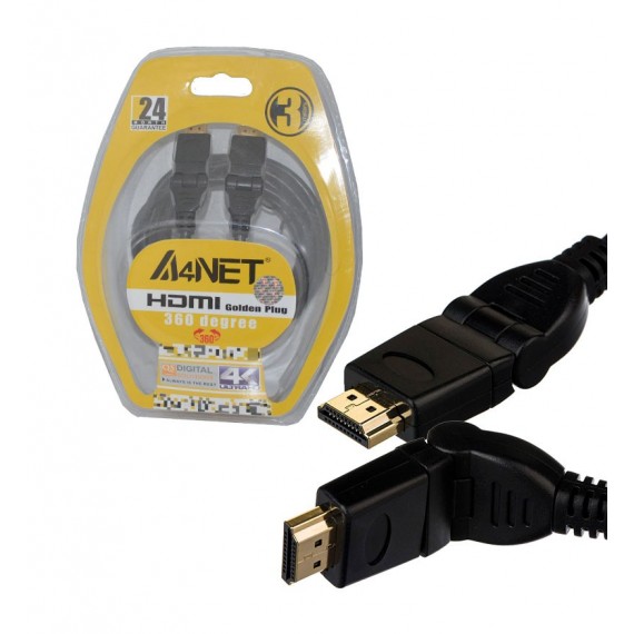 کابل HDMI طول 3 متر A4NET مدل 360 درجه