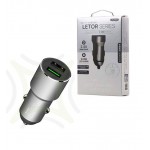 شارژر فندکی 2 پورت WK مدل LETOR WP-C19