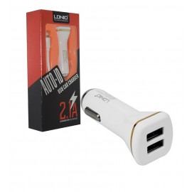 شارژر فندکی 2 پورت + کابل اندروید LDNIO مدل DL-219