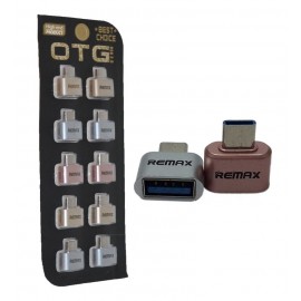 تبدیل Type-c OTG به USB 2.0 برند ریمکس (Remax) بسته 10 تایی