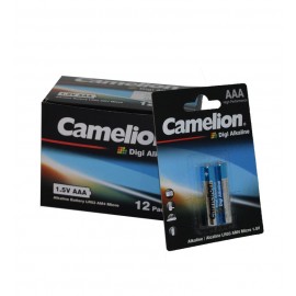 بسته 12 تایی باتری نیم قلمی camelion مدل Digi Alkaline (کارتی 2 تایی)