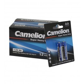 بسته 12 تایی باتری قلمی Camelion مدل Super Heavy Duty (کارتی 2 تایی)