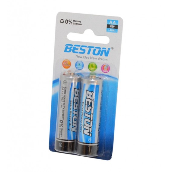 باتری قلمی BESTON مدل Extra Heavy Duty (کارتی 2 تایی)