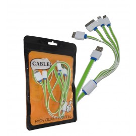 کابل تبدیل 4 سر USB به آیفون آیپد اندروید هارد اکسترنال