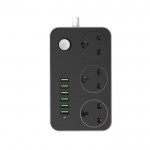 رابط برق 3 خانه سوکت سه پایه + 6 پورت USB